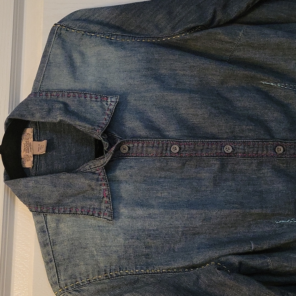 Women's Nine West Vintage America Ombre wash Denim Shirt